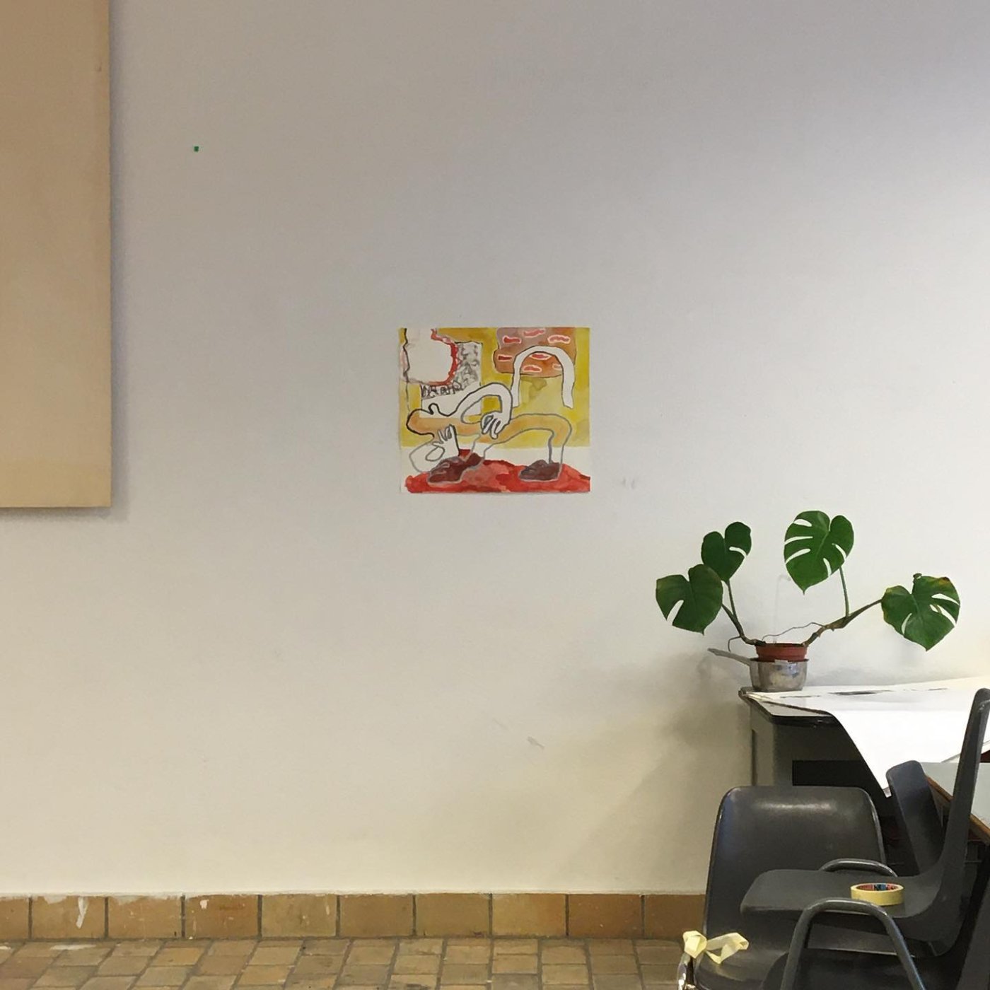 Painting by Manon de Bruyn, made during her stay at Ponte d&rsquo;Arte