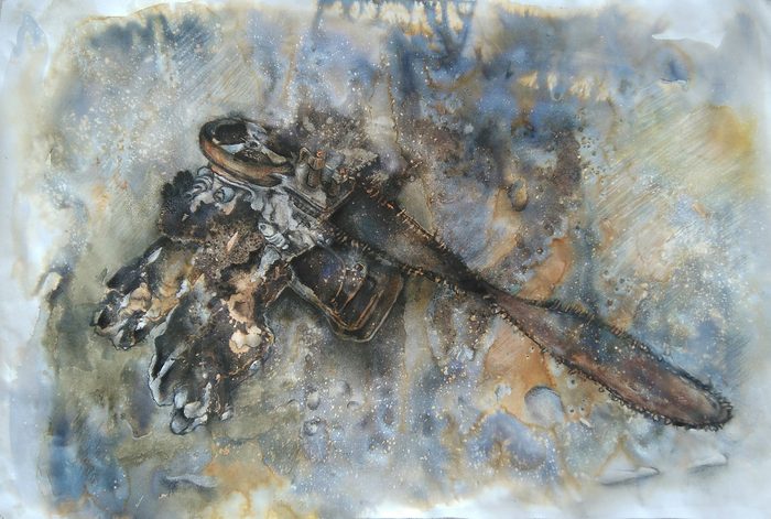 Drawings of Burnt Power Tools &mdash; Celia de Villiers