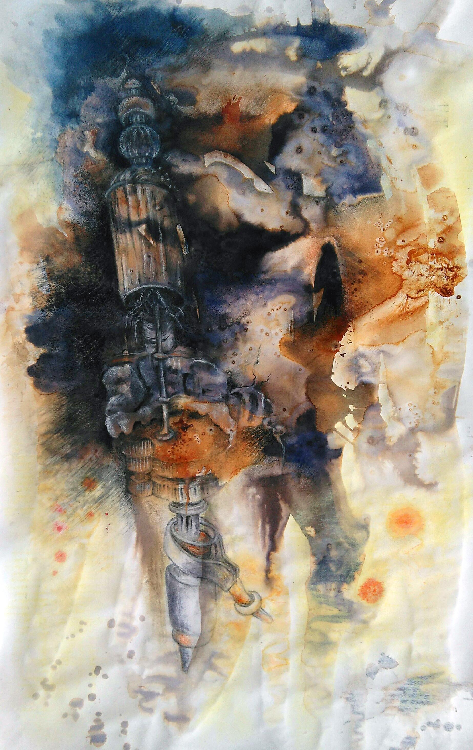 Drawings of Burnt Power Tools &mdash; Celia de Villiers